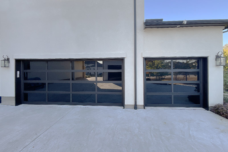 Meadows Garage Door in Roanoke, Texas – Black Laminate Meadows Garage Door in Roanoke, Texas - Black Laminate